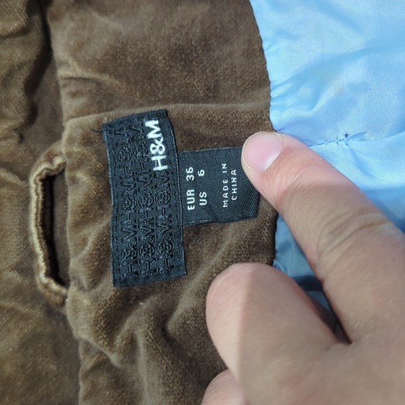 H&M Brown Suede Jacket Size 6 - Picture 3 of 3